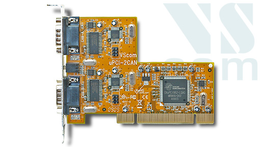 Vscom PCI-2CAN, a double CAN Bus adapter for PCI bus