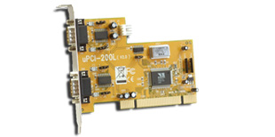 VScom 200L UPCI Power, a 2 Port RS232 PCI card, 16C550 UART
