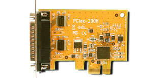 VScom 200E PCIex, a 2 Port RS232 PCI Express x1card, 16C950 UART
