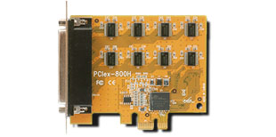 VScom 800E PCIex, a 8 Port RS232 PCI Express x1 card, 16C950 UART