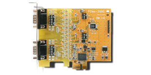 VScom 200Ei PCIex, a 2 Port RS232, RS422/485 PCI Express x1 card, 16C950 UART