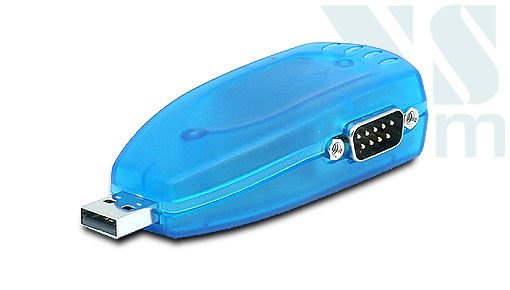 Vscom USB-2COM PL, an USB to 2 x RS232 serial port converter DB9 connector