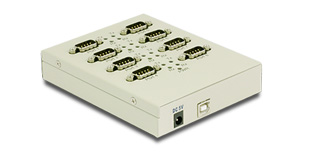 Vscom USB-8COM-M, an USB to 8 x RS232 serial port converter DB9 connector