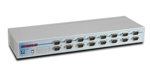Vscom USB-16COMi-RM, an USB to 16 x RS232/422/485 serial port converter DB9 connector, rackmount chassis