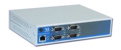 VScom NetCom+ (Plus) 411, a quad port Serial Device Server for Ethernet/TCP to RS232