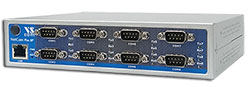 VScom NetCom+ (Plus) 813, an octal port Serial Device Server for Ethernet/TCP to RS232/422/485