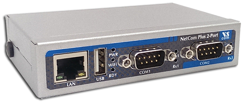 VScom ModGate+ (Plus) 213, a dual port Gateway from Modbus/RTU/ASCII to Modbus/TCP