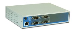 VScom NetCom+ (Plus) 411/413, a quad port Serial Device Server for Ethernet/TCP to RS232/422/485