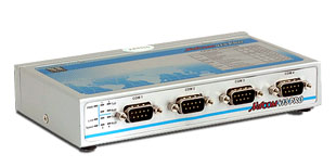 VScom NetCom 413 PRO, a 4 port Serial Device Server for Ethernet/TCP to RS232/422/485
