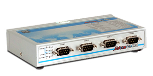 VScom NetCom 411 PRO, a 4 port Serial Device Server for Ethernet/TCP to RS232