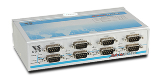 VScom NetCom 811 PRO, an 8 port Serial Device Server for Ethernet/TCP to RS232